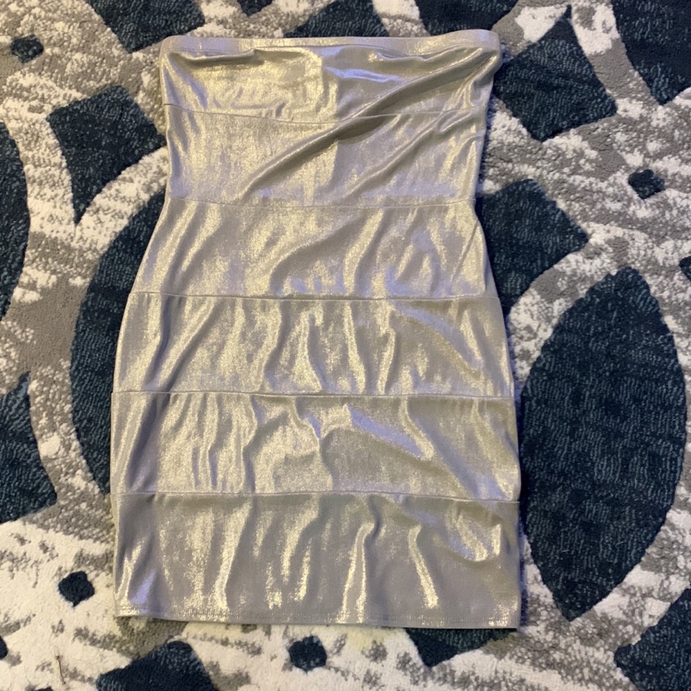 Hot Tempered Silver dress